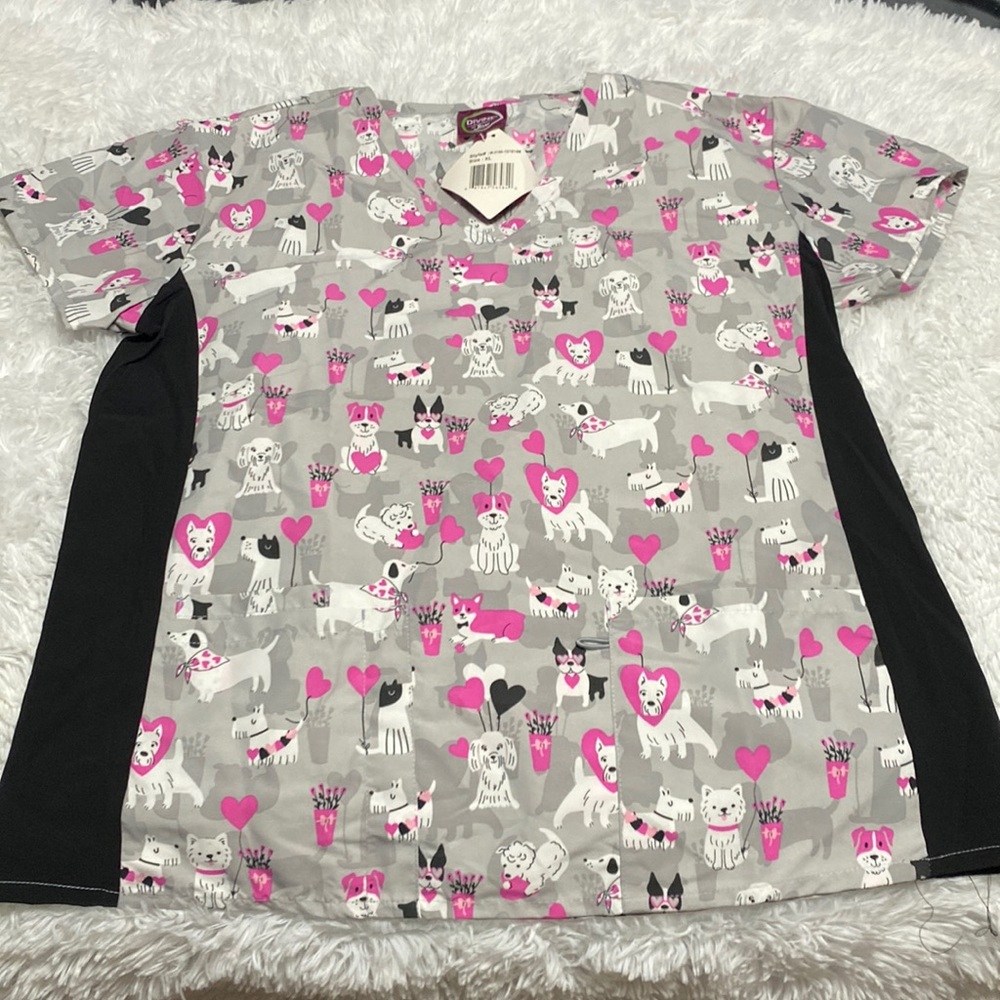 NWT dog scrub top